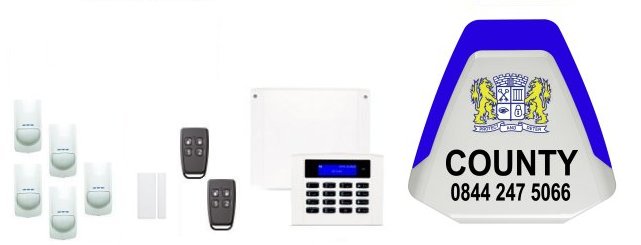 Southern England served by County Alarm Installers - Orisec Intruder Alarms and Home Automation